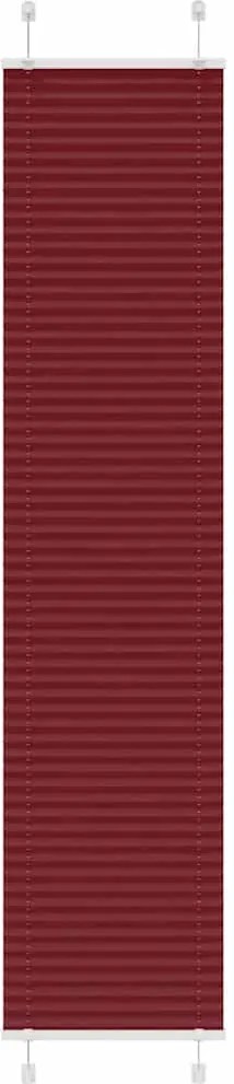 vidaXL Jaluzea plisată Bordeaux Roșu 40x200 cm Lățime țesătură 39,4 cm