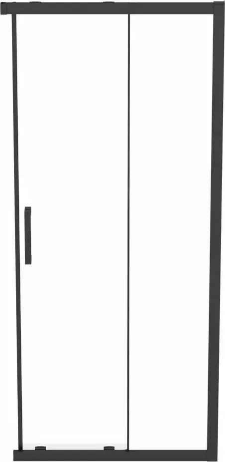 Usa glisanta cu segment fix 90 cm negru mat Ideal Standard Connect 2