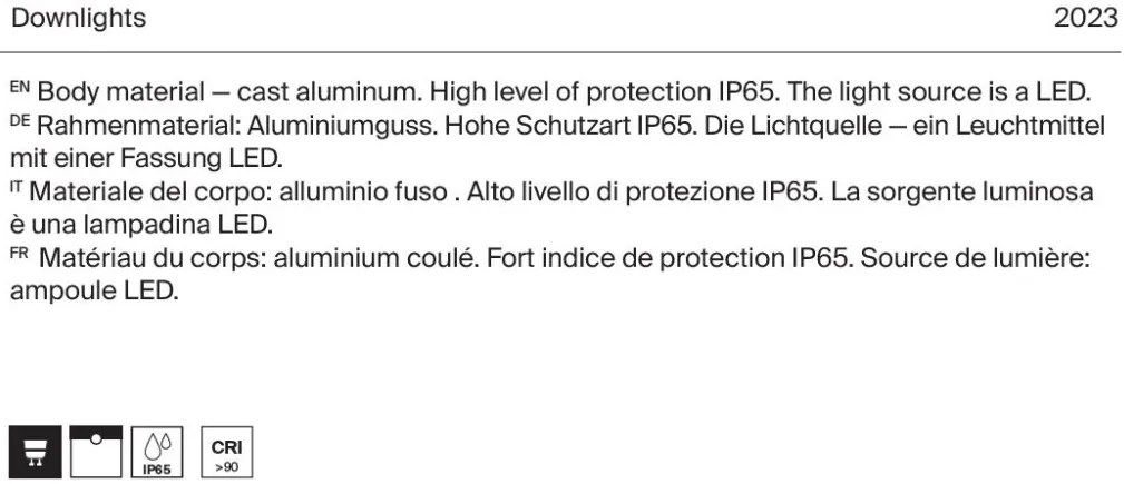 Spot LED incastrabil dimabil design tehnic IP65 Zoom negru 8,5cm