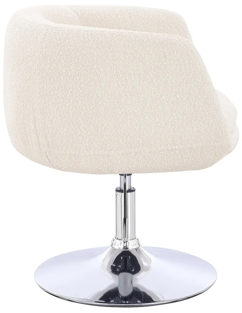 HR333N Scaun Boucle Crem cu Bază Cromata