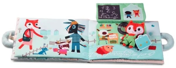 Carte textilă Bună dimineața, vulpe Alice Lilliputiens