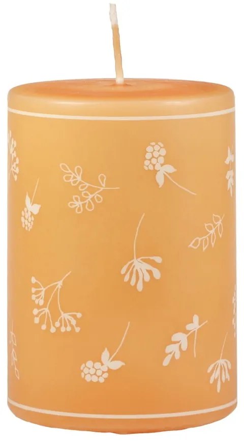 Lumânare Unipar Fleur, durată ardere 30 h, galben