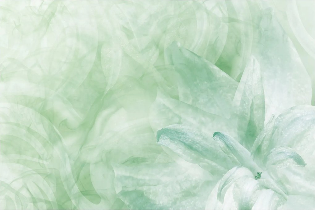 Tablou - Floare verde (90x60 cm)