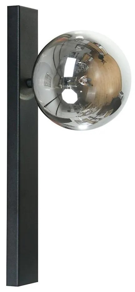 Zuma Line 1218 - Aplică de perete SERENITY 1xG9/8W/230V negru/negru fumuriu