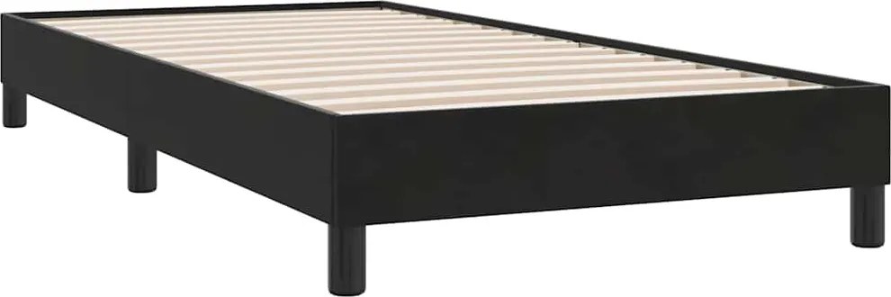 vidaXL Cadru de pat fără saltea, negru, 80x210 cm, catifea
