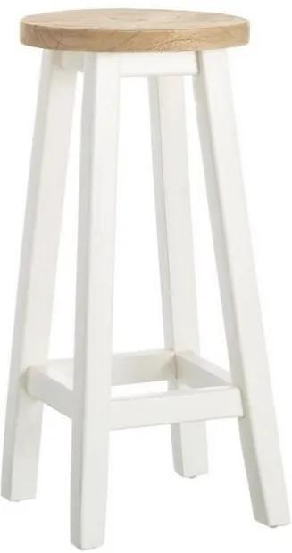 Scaun de bar alb din lemn 66 cm Stay Ixia