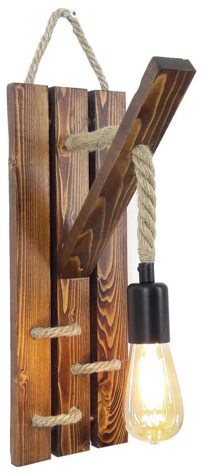 Aplica de perete AHSAP 1xE27/40W/230V, finisaj pin/nuc