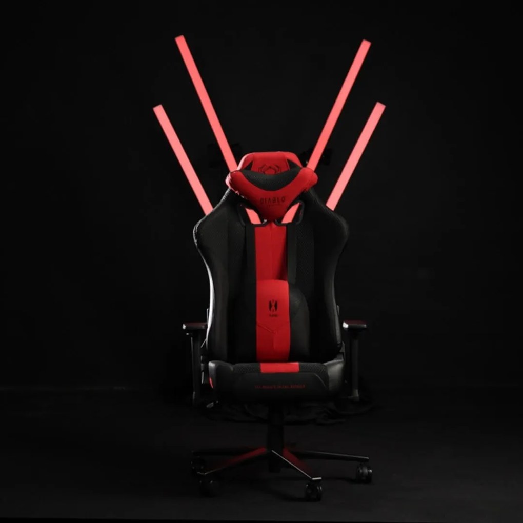 Scaun gaming din material Diablo X-Player 2.0 King Size: Dark Sunflower / Galben