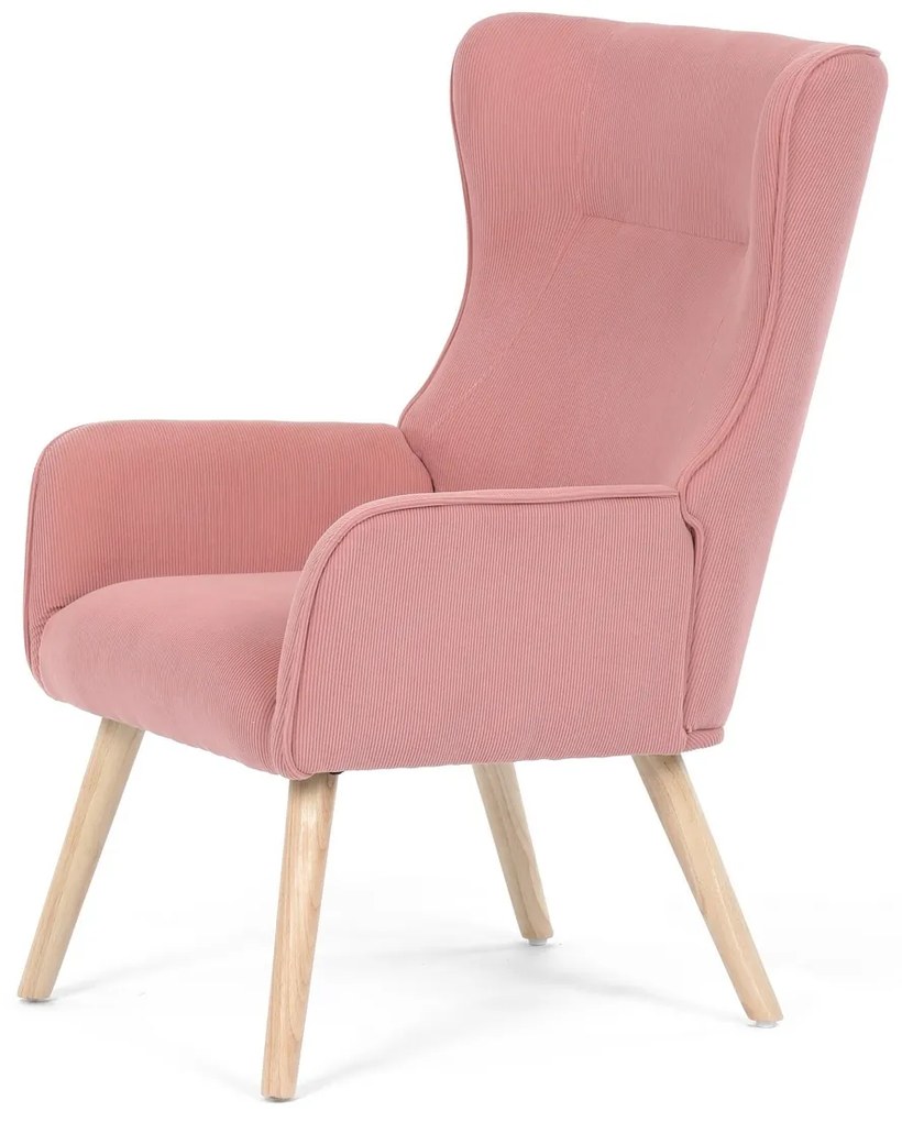 Fotoliu cu spătar înalt PINK2, roz