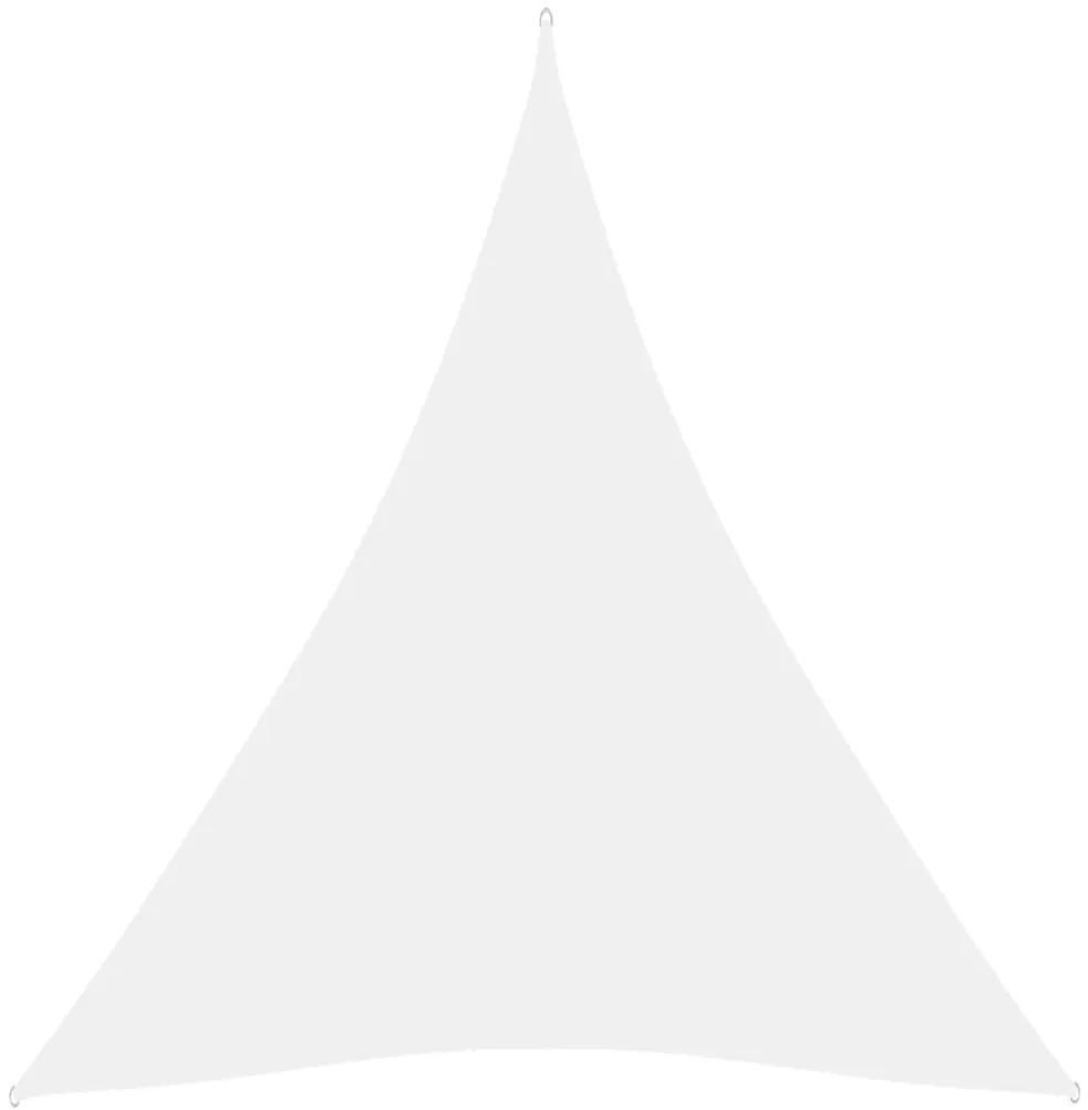 Parasolar, alb, 4x5x5 m, tesatura oxford, triunghiular Alb, 4 x 5 x 5 m
