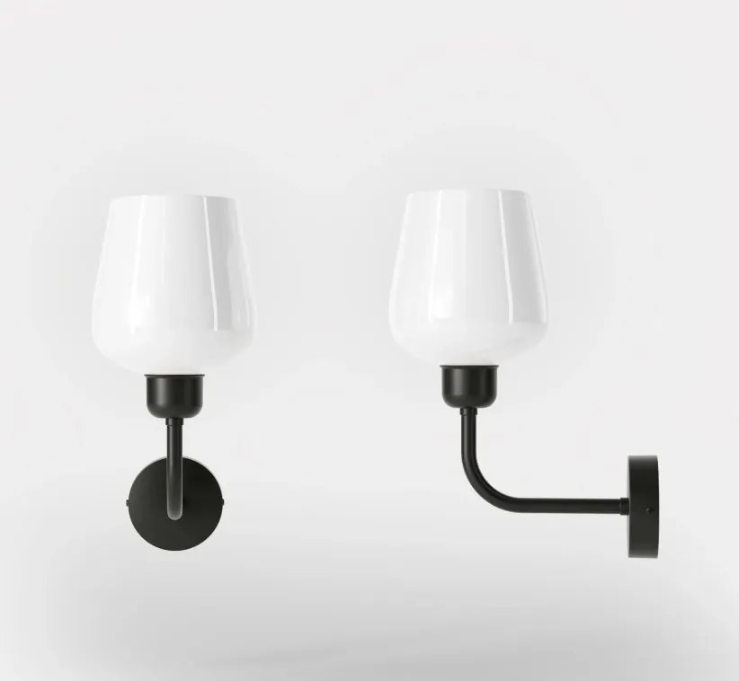 Aplica de perete design italian din alama si sticla Talis