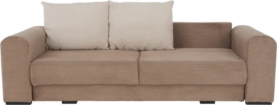Canapea foarte spaţioasă, maro deschis, bej, crem, GILEN BIG SOFA