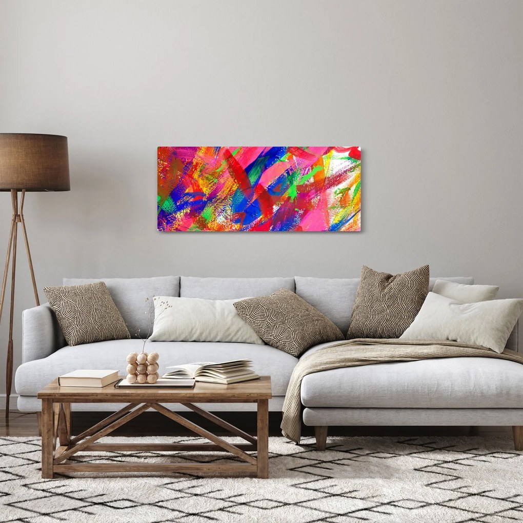 Tablou - Abstract colorat (120x50 cm)
