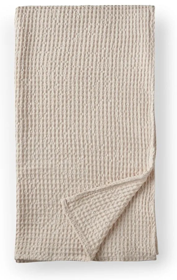 Pătură bej din bumbac 150x200 cm Jaipur Chunky Waffle – Pineapple Elephant