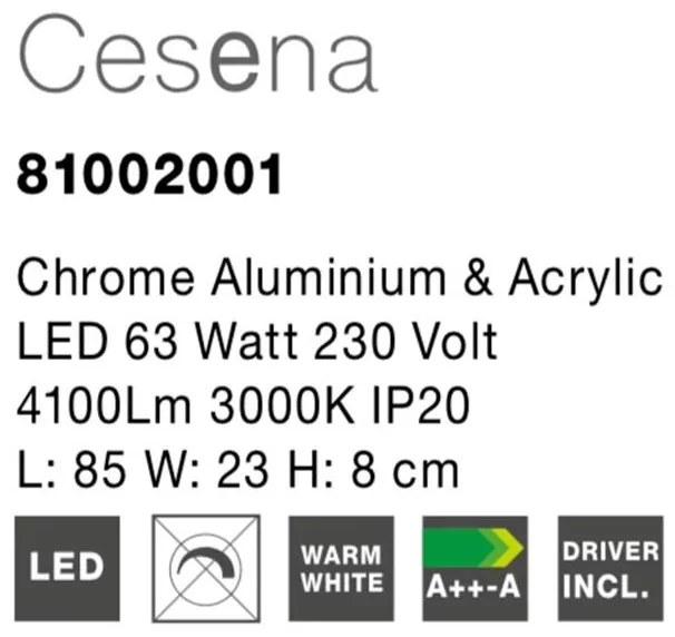 Lustra LED design modern Cesena