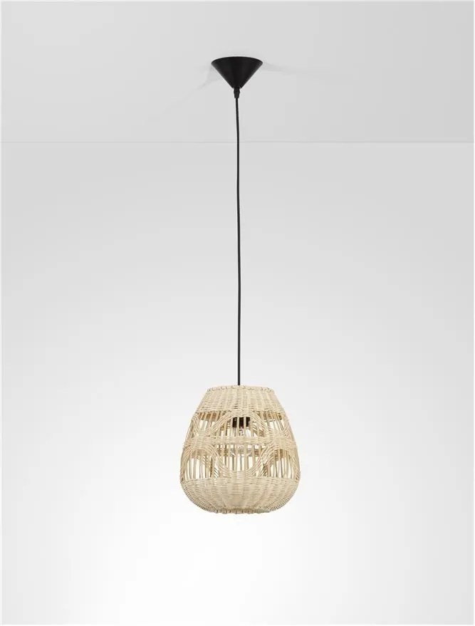 Lustra / Pendul modern design natural ratan MARLO D-27cm