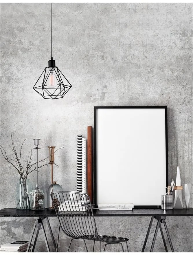 Lustra / Pendul design modern Ã˜20cm Pietra negru NVL-673601