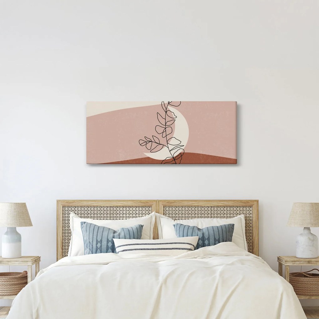 Tablou - Boho frunze N⁰2 (120x50 cm)