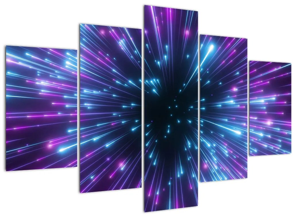 Tablou - Spațiu neon (150x105 cm)