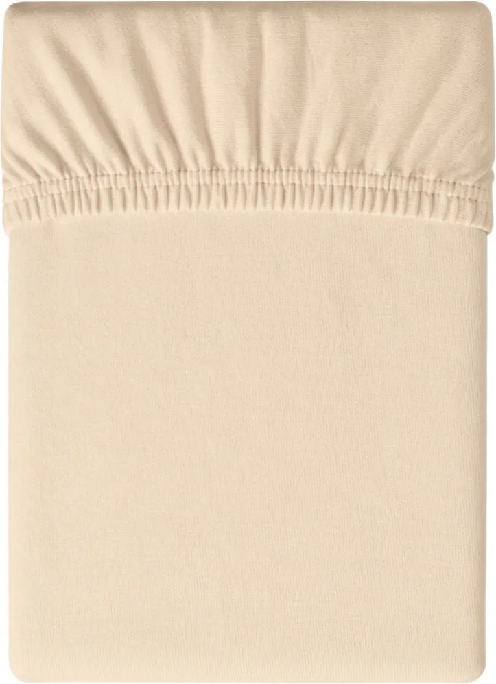 Cearsaf Jersey svetle bej 180 x 200 cm