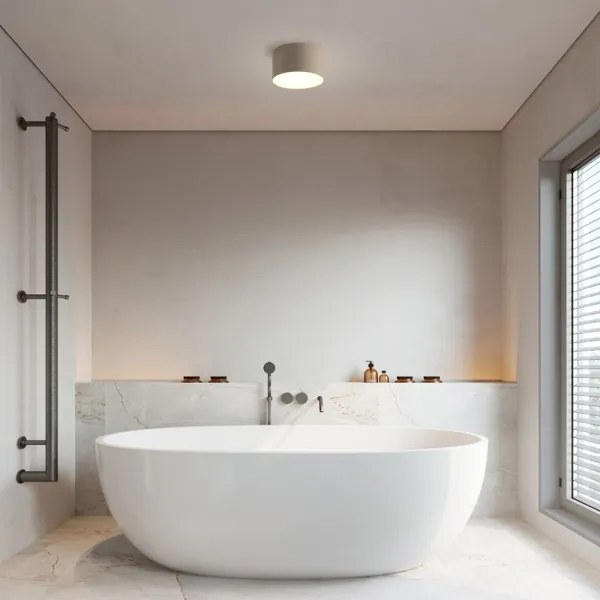 Brilagi - Plafonieră LED pentru baie FORIS, 9W, 230V, diametru 9 cm, bej, IP44