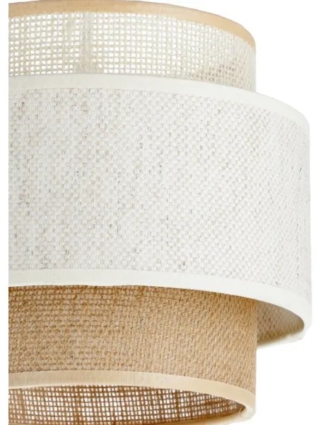 Lustră suspendată BOHO pe cablu 3xE27/60W/230V alb/iută