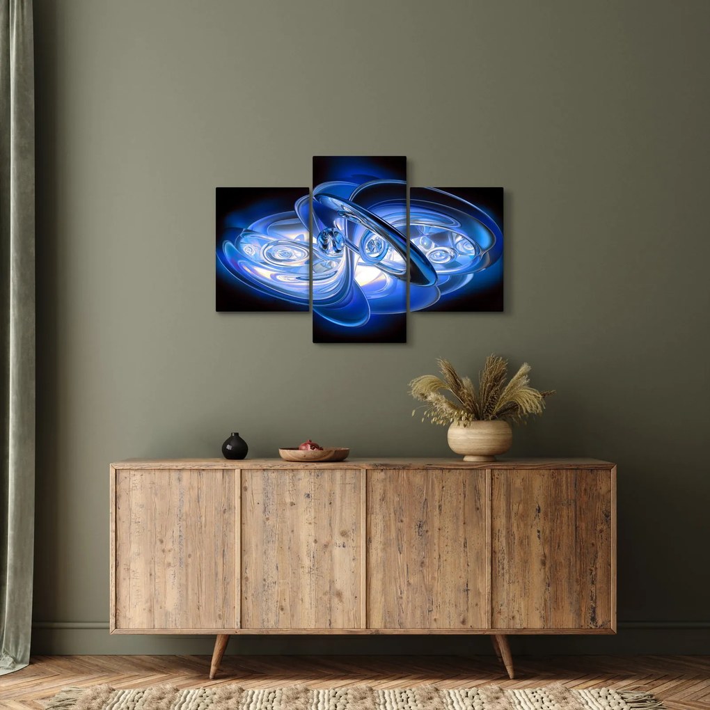 Tabloul abstract albastru (90x60 cm)