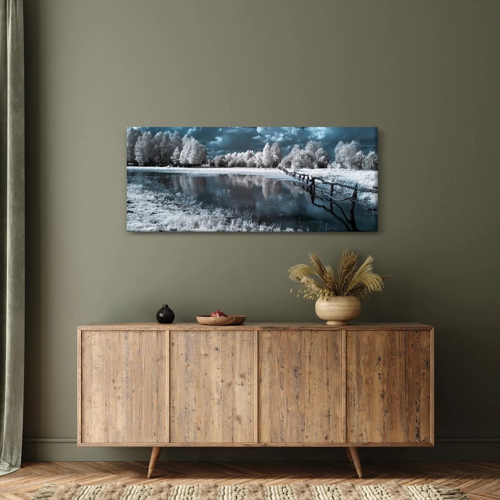 Tablou - Peisaj înghețat (120x50 cm)