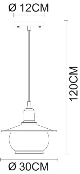 Globo 69030H - Corp de iluminat pendul 1xE27/60W