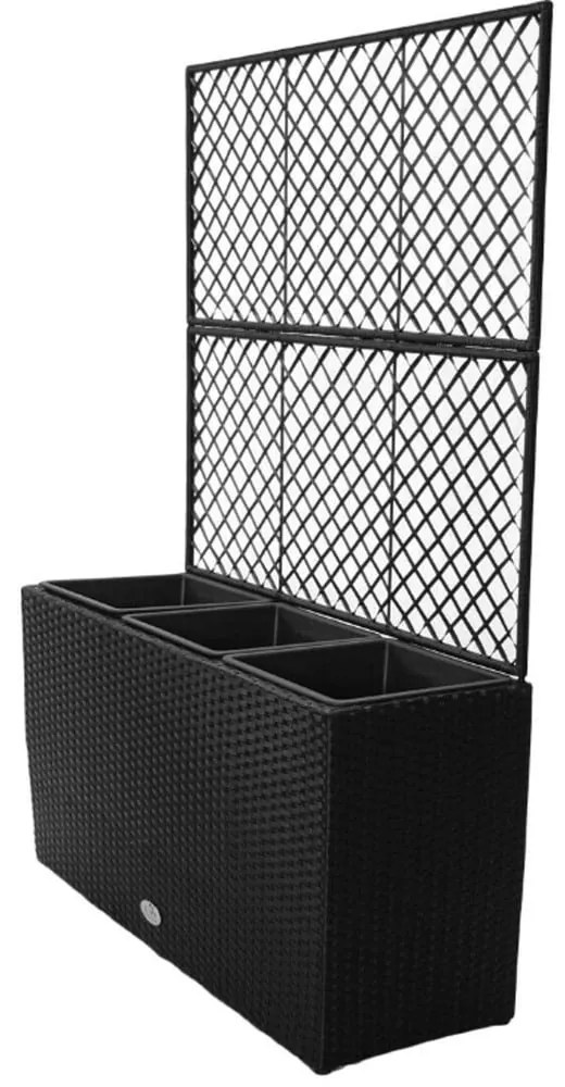 Ghiveci de grădină negru Wall - Bonami Essentials