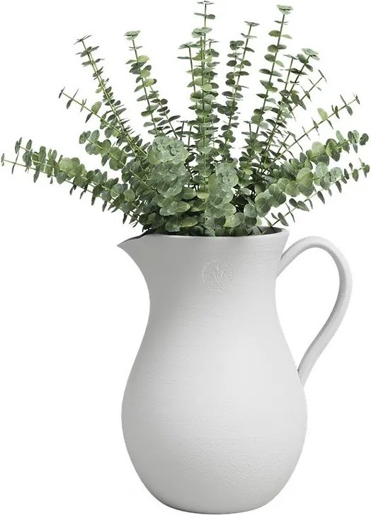 Vază albă din ceramică lucrată manual (înălțime 30 cm) Harmonia – Artevasi