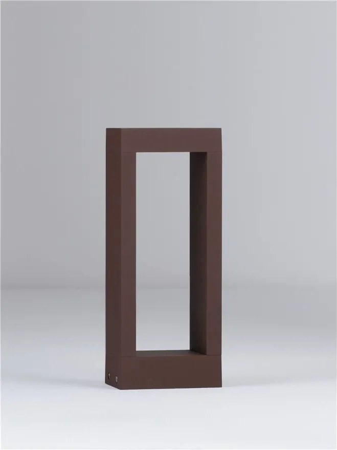 Stalp exterior LED 3000K IP65 DOLIX corten, H-30cm