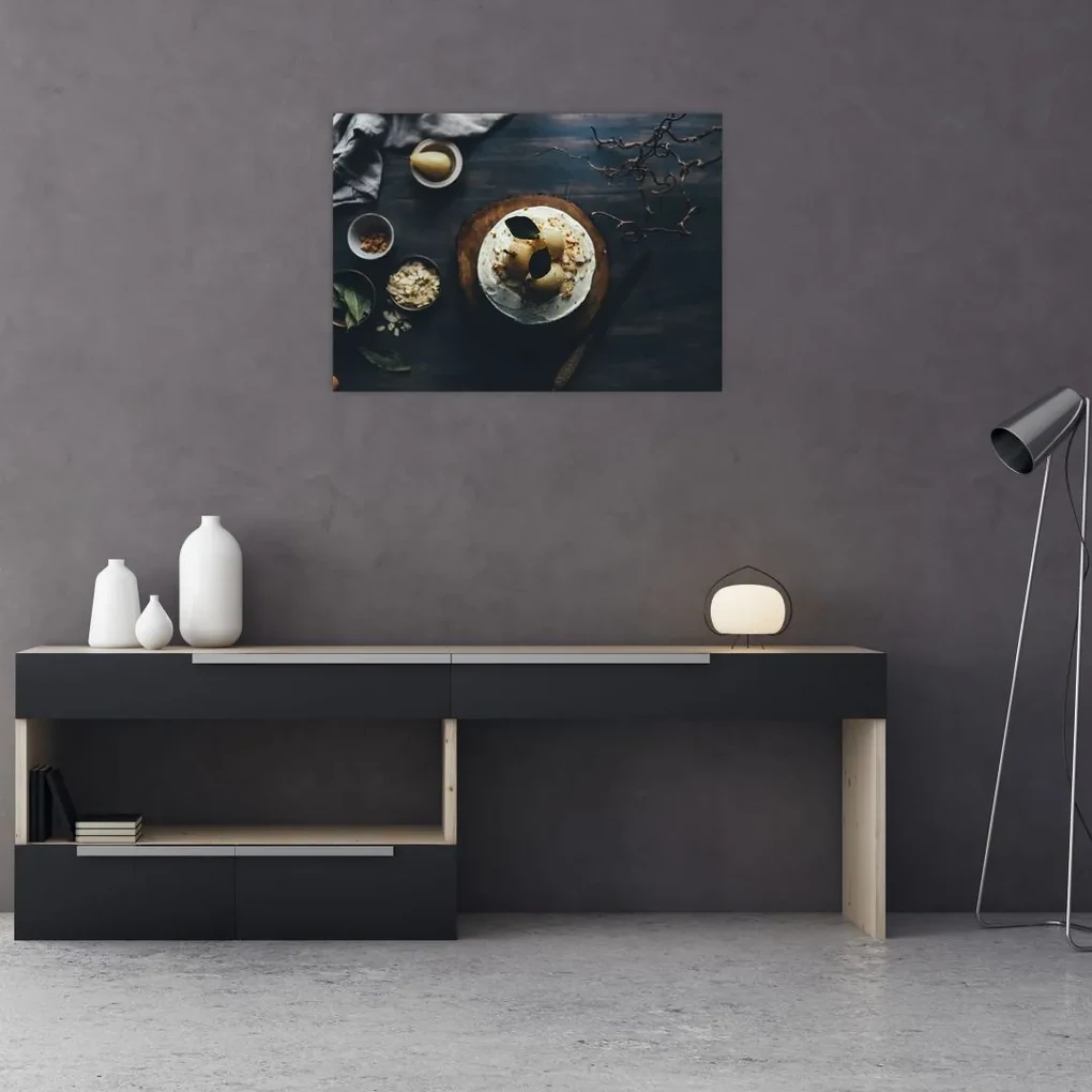 Tablou cu desert pe masă (70x50 cm), în 40 de alte dimensiuni noi