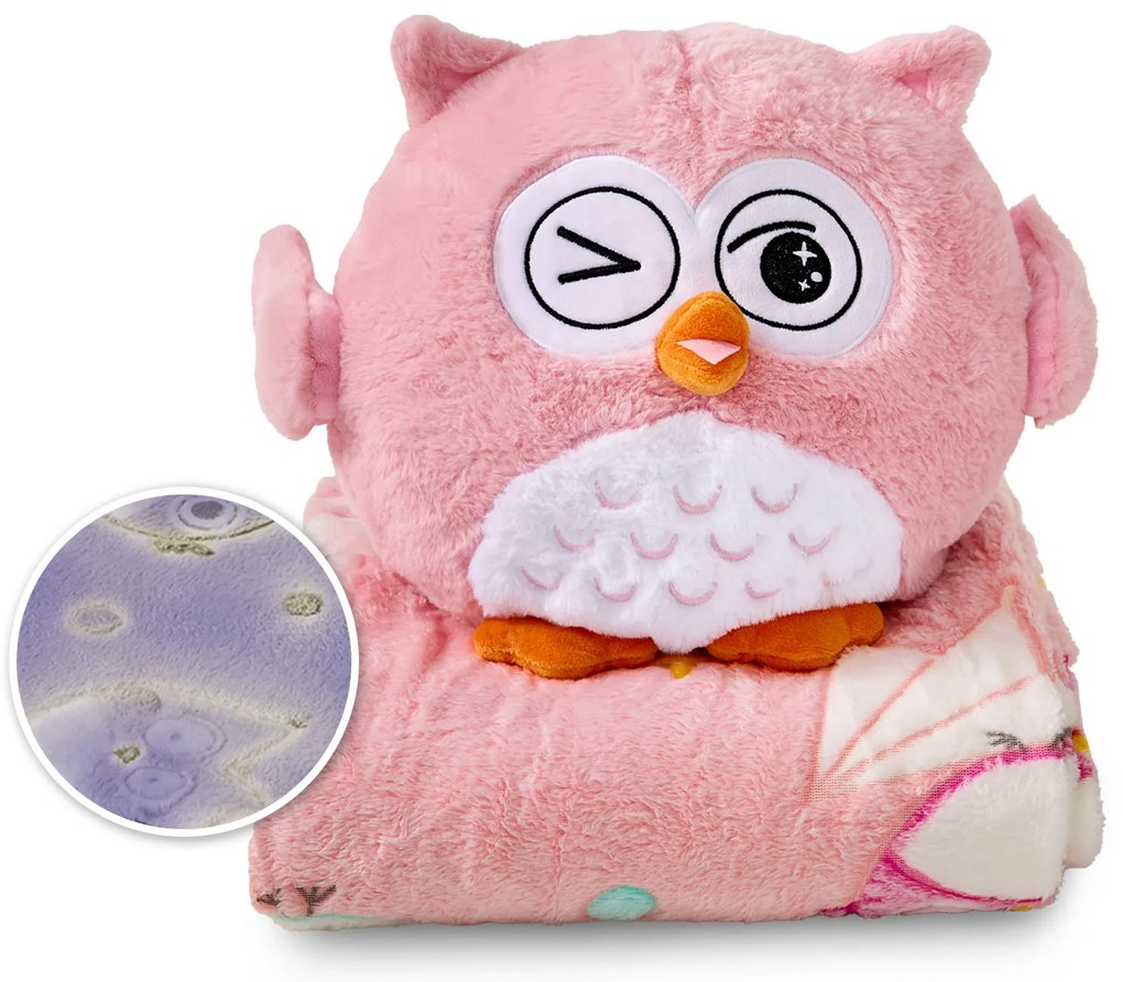 Bufnițele Expresive Dormeo Warm Hug Roz