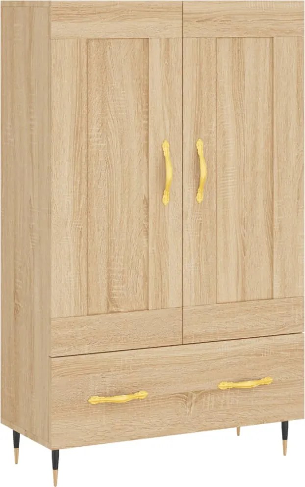 vidaXL Dulap înalt, stejar Sonoma, 69,5x31x115 cm, lemn prelucrat