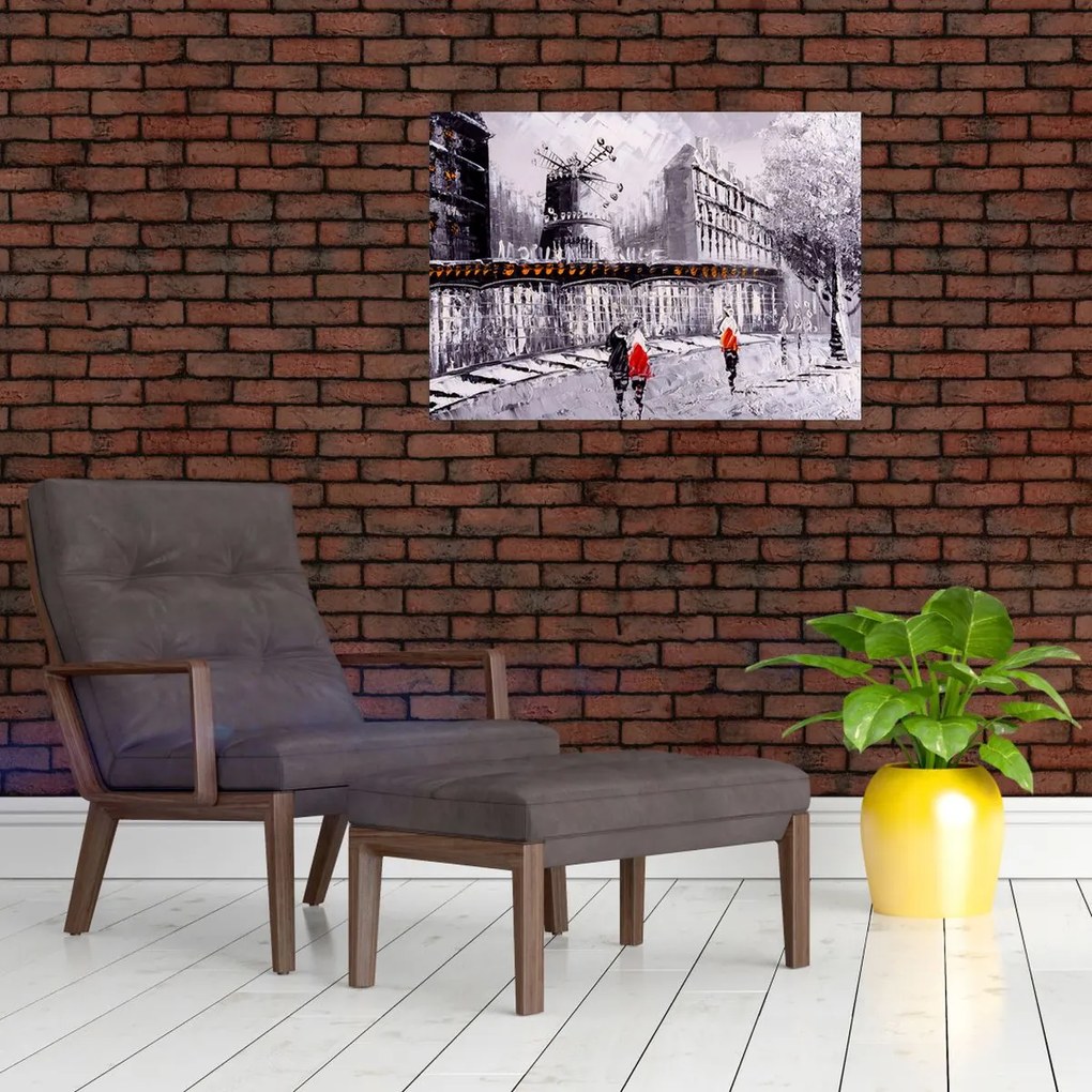 Tablou - Pictură în ulei a orașului II. (70x50 cm)