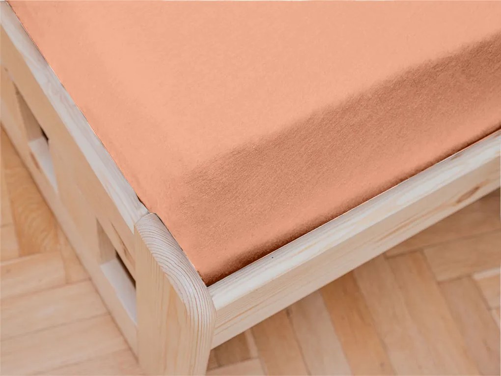 Cearsaf Jersey pentru patut copii cu elastic 70x140 cm Caisa