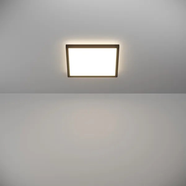 Eglo 901442-LED Plafonieră baie ROVITO 13,4W/230V 29x29cm IP44 negru