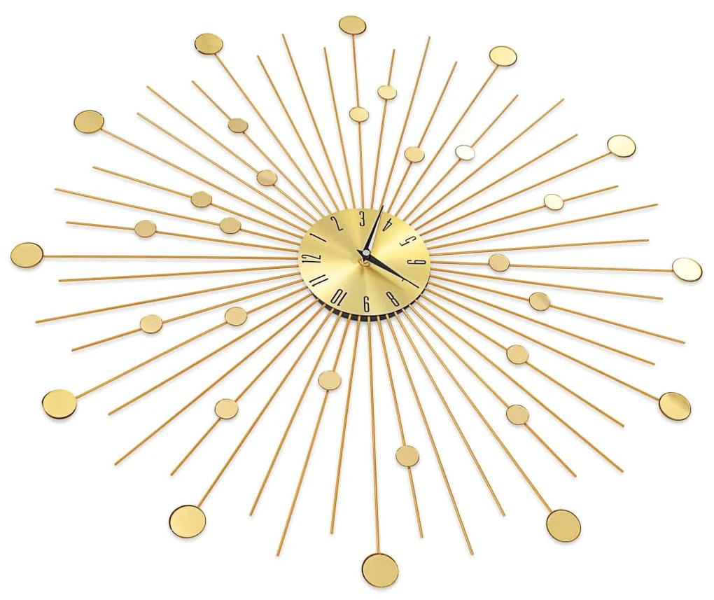 Ceas de perete, auriu, 70 cm, metal Auriu, 70 cm