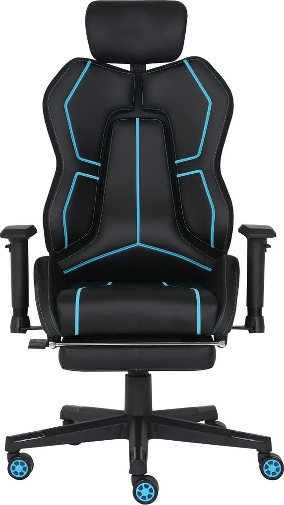 LUMINA X-Motion Core – Gaming & Office –Ergonomie și Confort Total, PU, Negru/Albastru