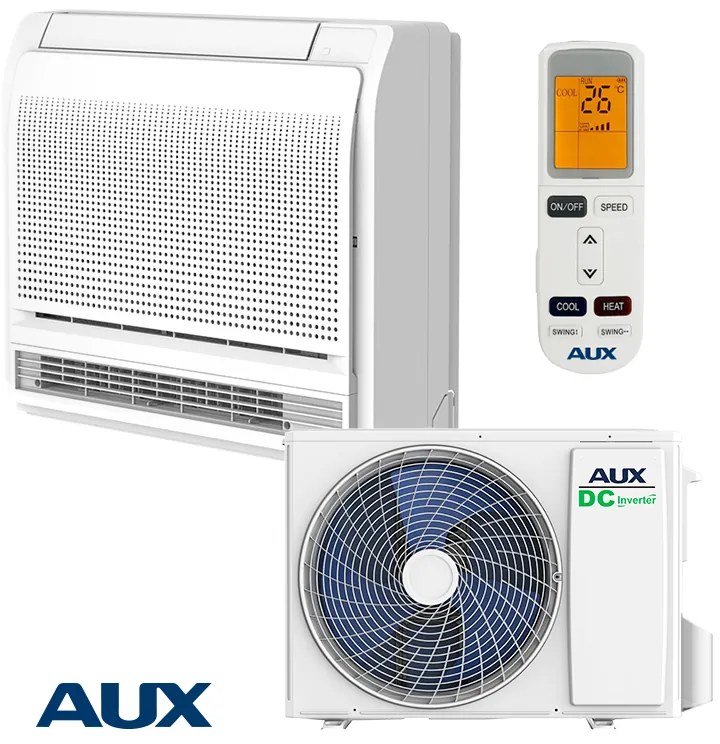 Aparat de aer conditionat inverter pentru podea AUX AUCO-H18/4R3B + AL-H18/NDR3HB2(U), 18000 BTU, 35 m², A++, Floor unit, Wi-Fi, Alb