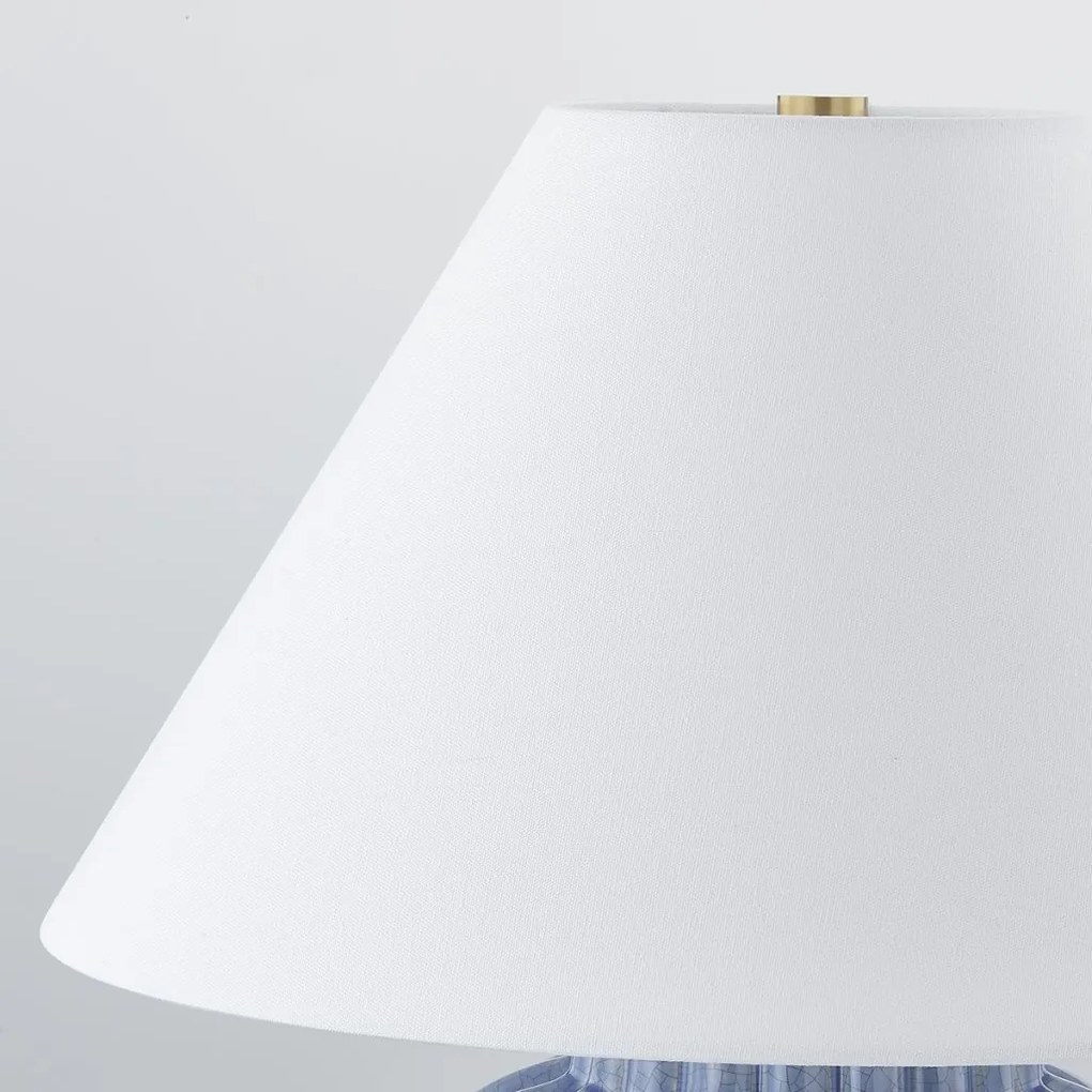 Veioza LUX, Ceramica Albastra, Tesatura In, CLARENDON