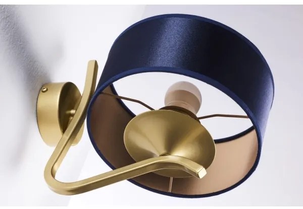 Jupiter 2115 - Aplică de perete KASZMIR 1xE27/15W/230V albastru/auriu