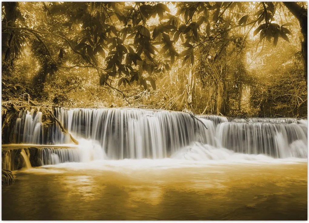 Tablou - Cascadă, de epocă (70x50 cm)