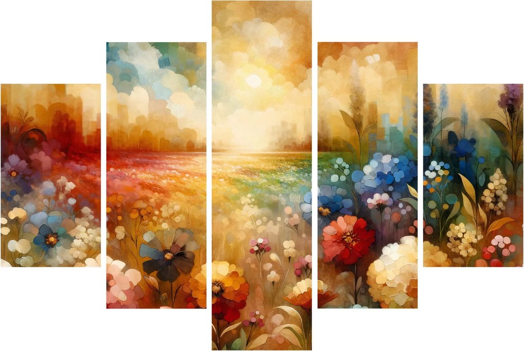 Tablou - Pajiște colorată (150x105 cm)