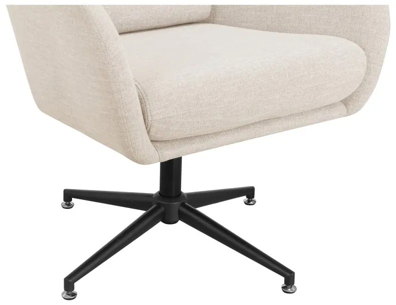 Fotoliu alb wing cu tapițerie din catifea Vanessa – Støraa