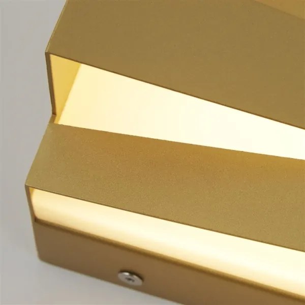 Searchlight 86410GO - Aplică de perete SECTION LED/18W/230V, aurie