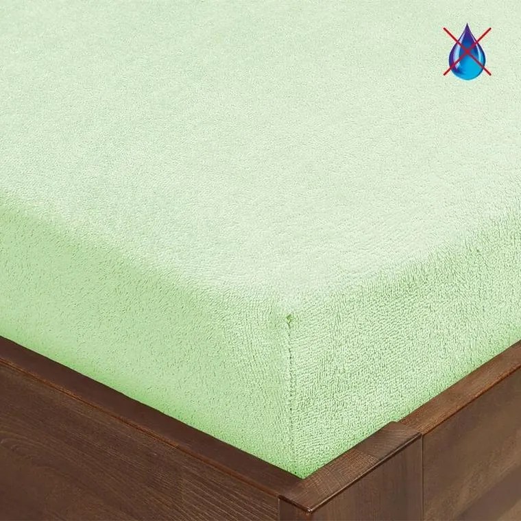 decoDoma Cearceaf impermeabil FROTIR, mentol 180 x 200 cm