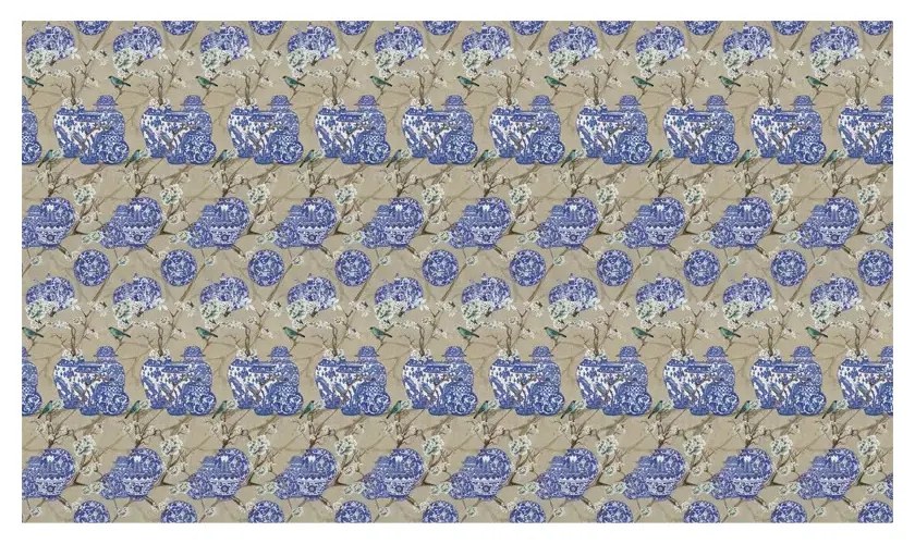 Tapet VLAdiLA Hydrangea and Ginger Tea Party (cream) 520 x 300 cm