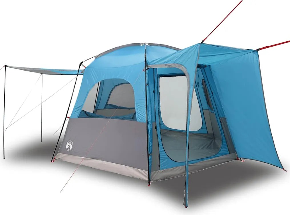 vidaXL Cort auto pentru 4 persoane, albastru, impermeabil